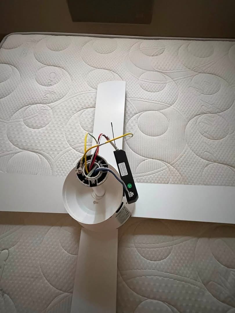 Câblage du ventilateur avant installation